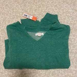Green Sweatshirt Top